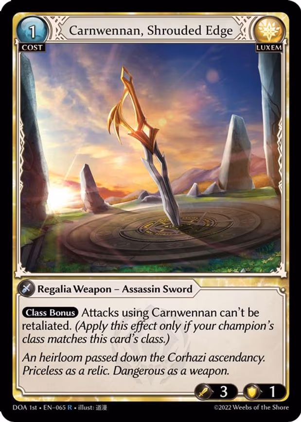 Carnwennan, Shrouded Edge - Rare (065)