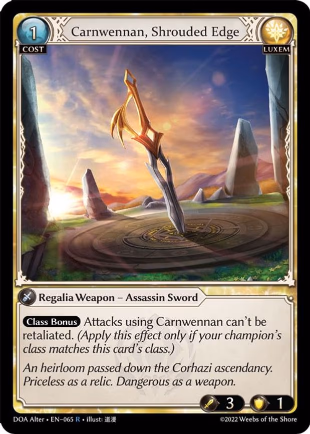 Carnwennan, Shrouded Edge - Rare (065)