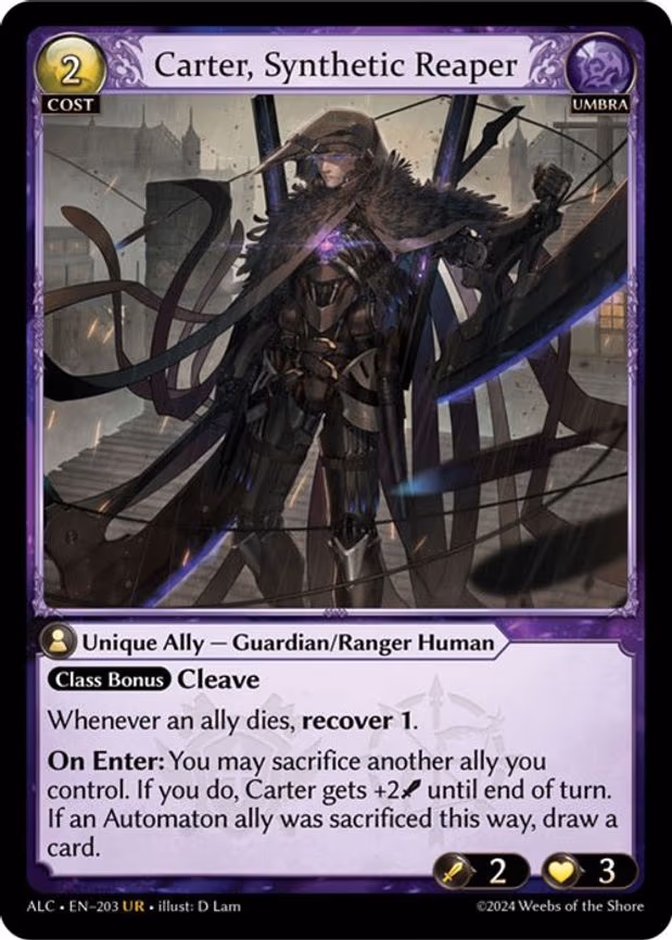 Carter, Synthetic Reaper