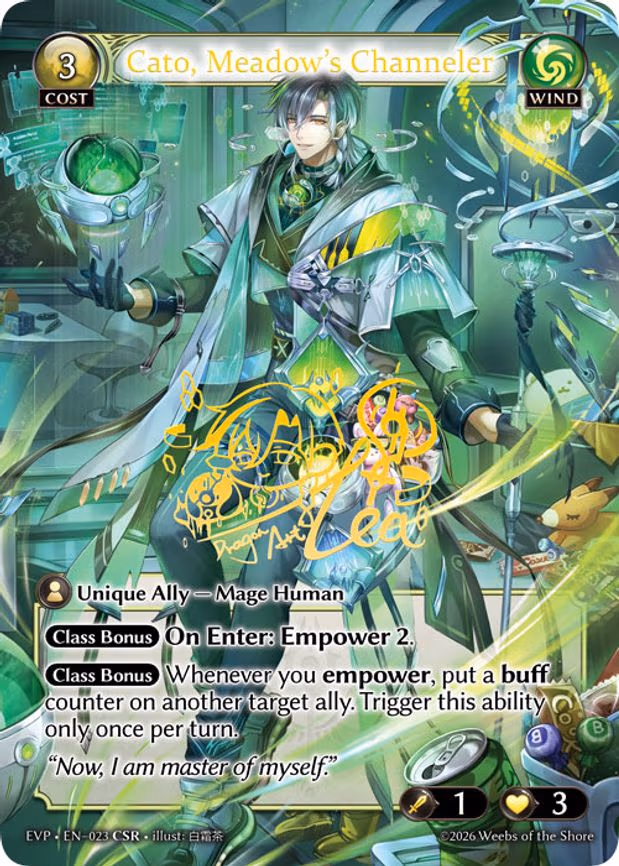 Cato, Meadow's Channeler - Collector Super Rare (023)