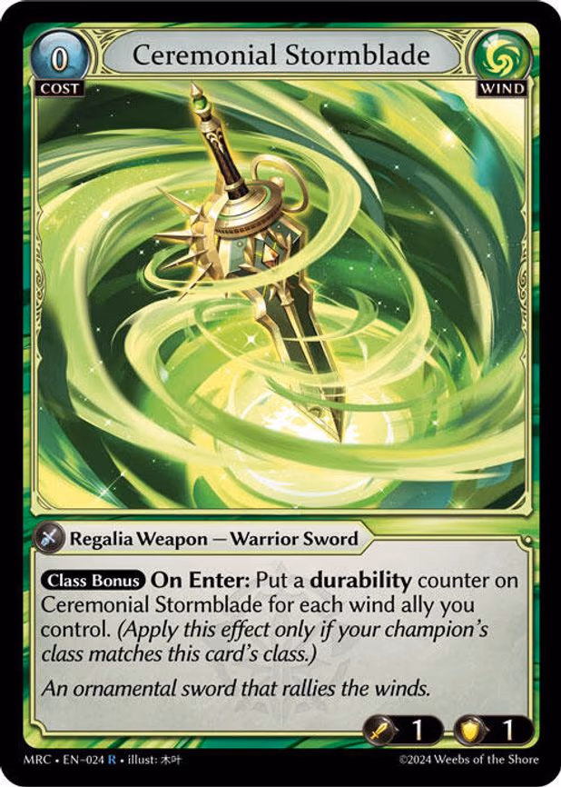 Ceremonial Stormblade - Rare (024)
