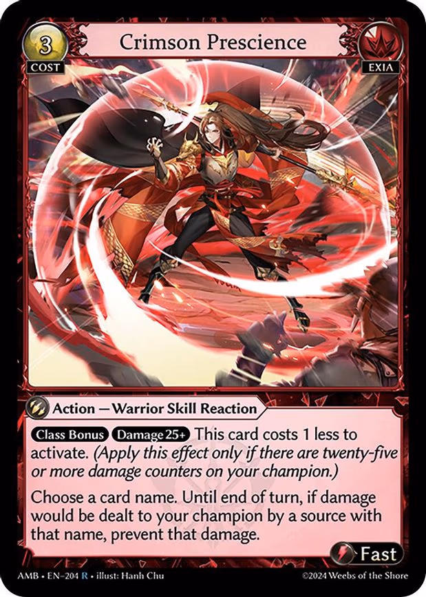 Crimson Prescience - Rare (204)