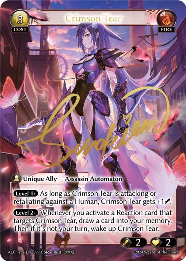 Crimson Tear (CSR) (ALC1E) - Collector Super Rare (099)