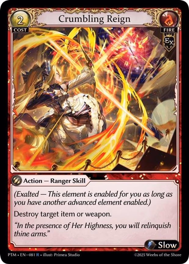 Crumbling Reign - Rare (081)