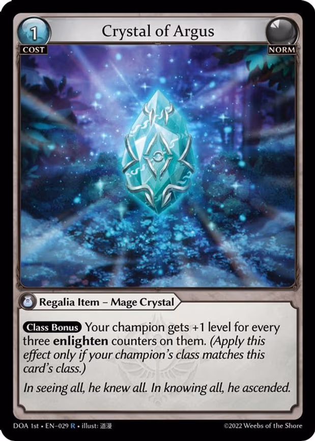 Crystal of Argus - Rare (029)