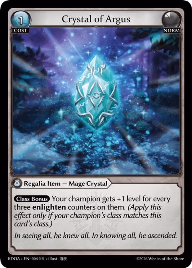 Crystal of Argus - Super Rare (004)