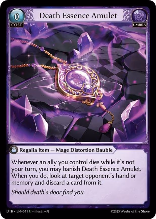 Death Essence Amulet - Uncommon (041)