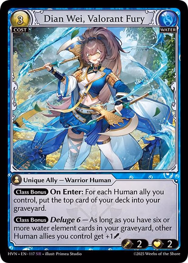 Dian Wei, Valorant Fury - Super Rare (117)