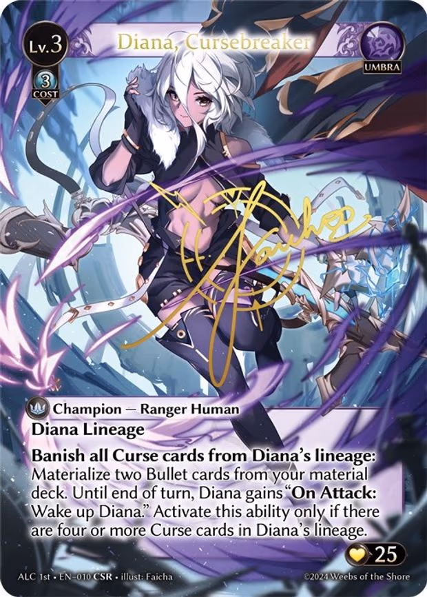 Diana, Cursebreaker (CSR) (ALC1E) - Collector Super Rare (010)