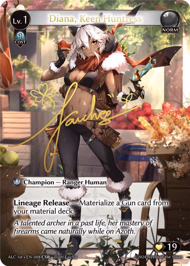 Diana, Keen Huntress (CSR) (ALC1E) - Collector Super Rare (008)