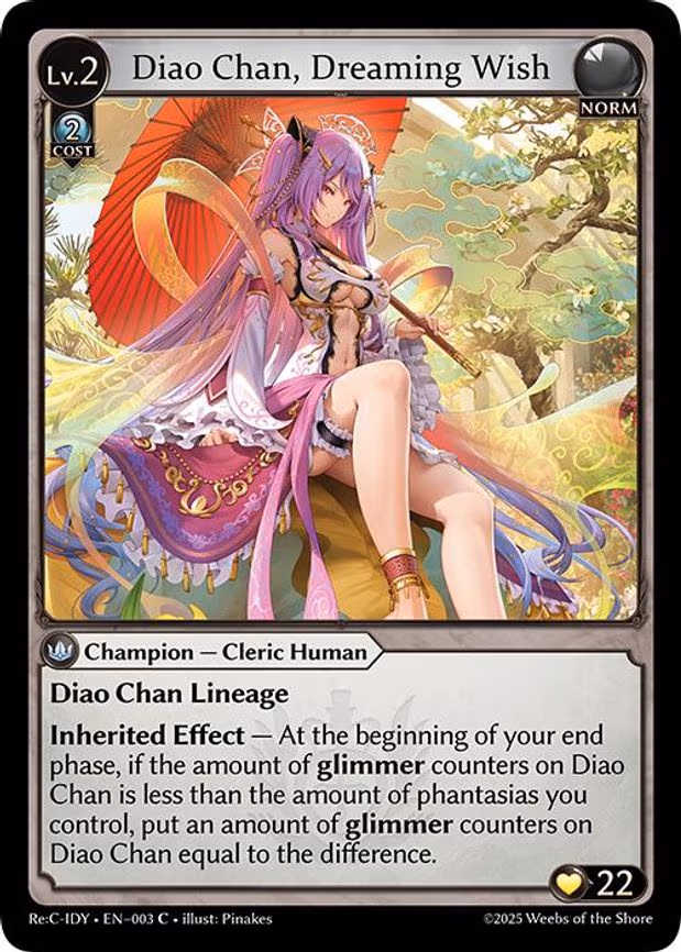 Diao Chan, Dreaming Wish