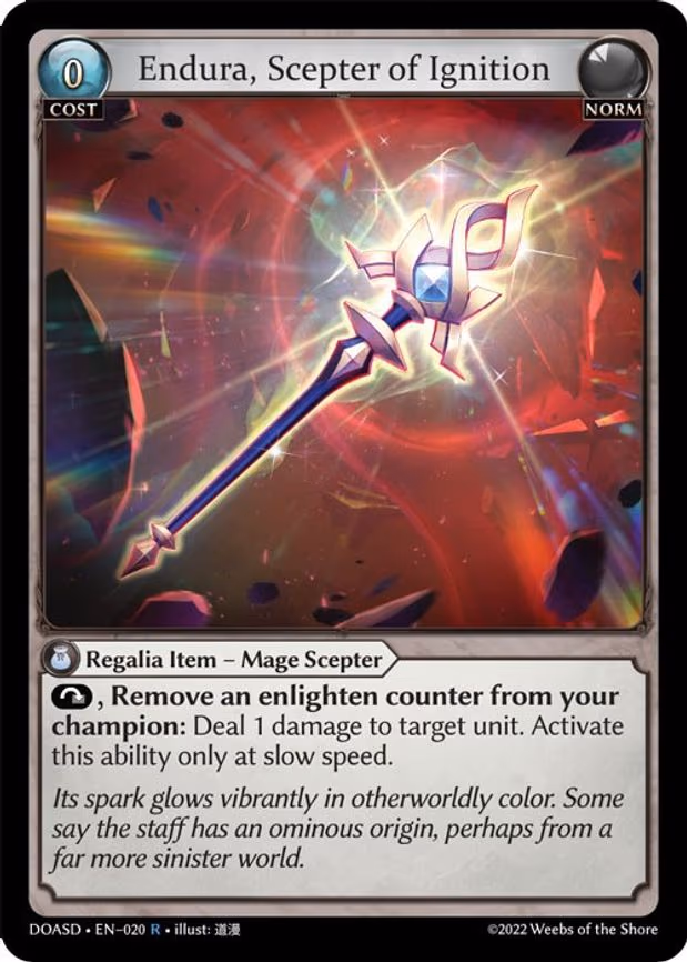 Endura, Scepter of Ignition