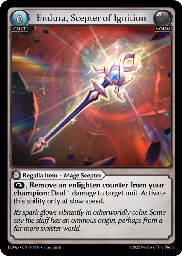 Endura, Scepter of Ignition