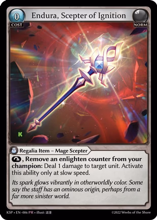 Endura, Scepter of Ignition