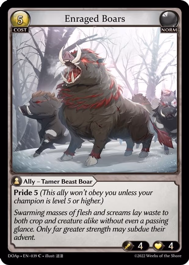 Enraged Boars - Common (039)