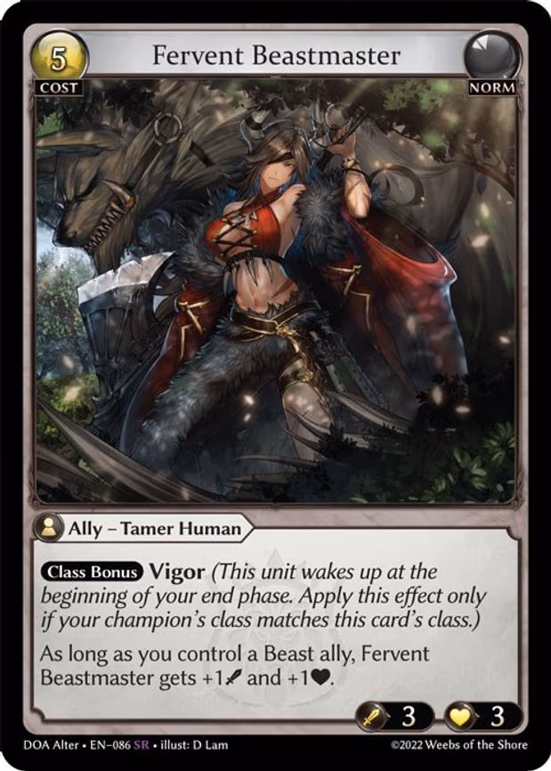 Fervent Beastmaster - Super Rare (086)