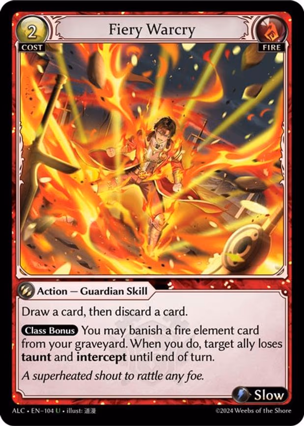 Fiery Warcry - Uncommon (104)