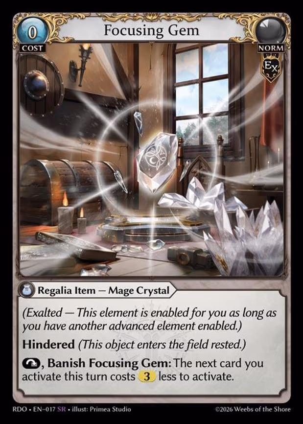 Focusing Gem - Super Rare (017)
