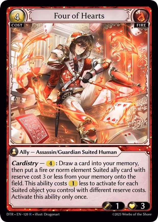 Four of Hearts - Rare (120)