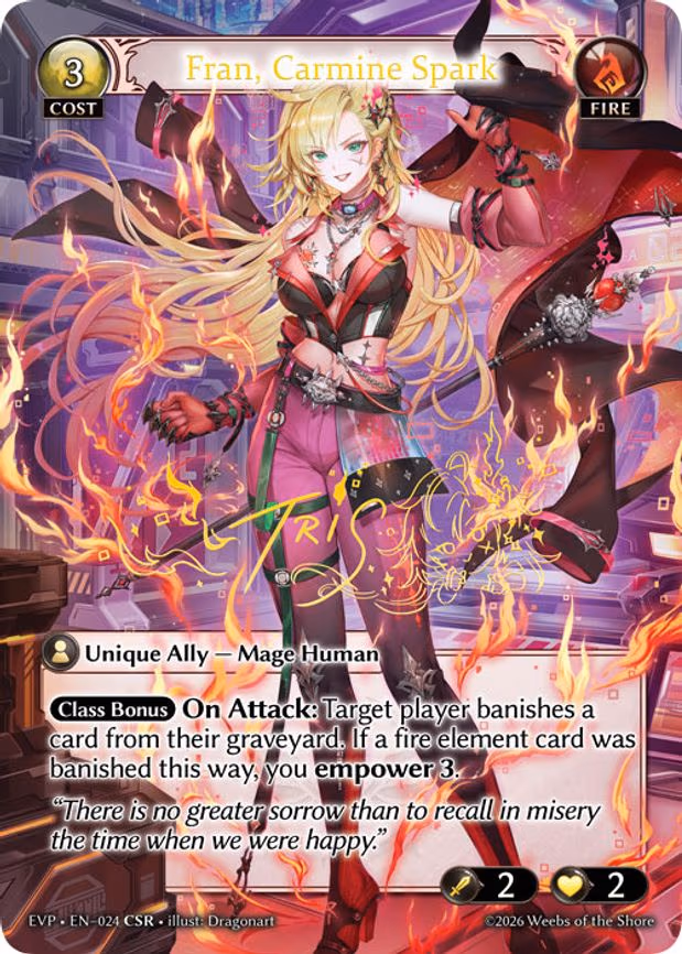 Fran, Carmine Spark - Collector Super Rare (024)