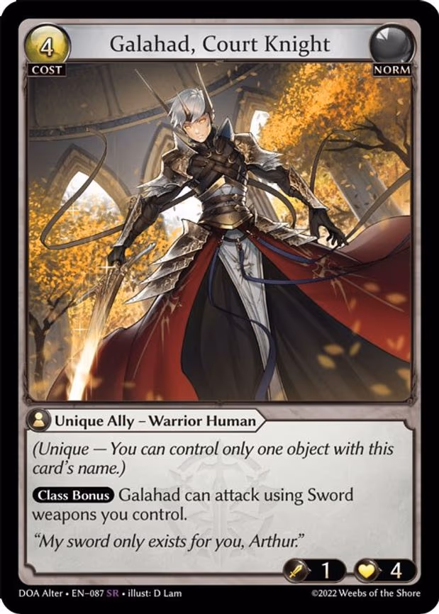 Galahad, Court Knight