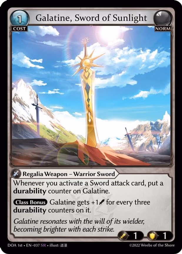 Galatine, Sword of Sunlight - Super Rare (037)