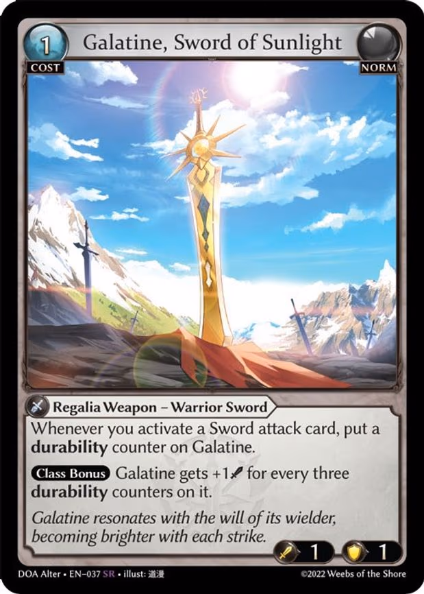 Galatine, Sword of Sunlight - Super Rare (037)