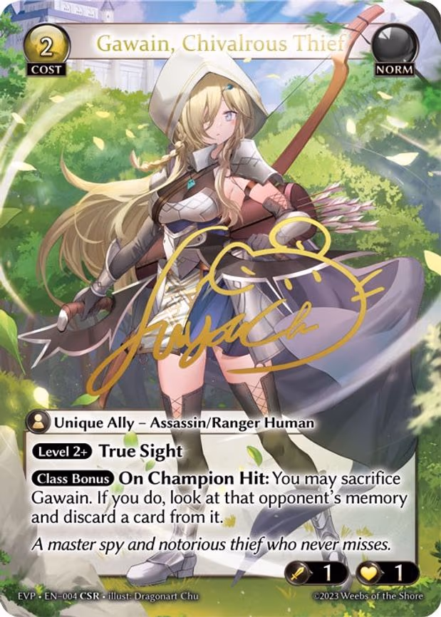 Gawain, Chivalrous Thief - Collector Super Rare (004)