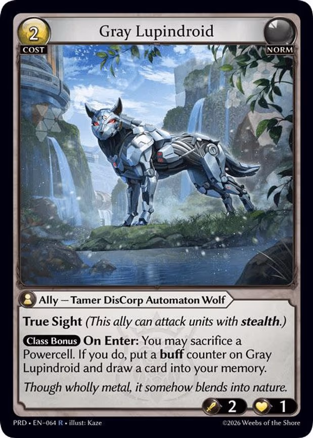 Gray Lupindroid - Rare (064)