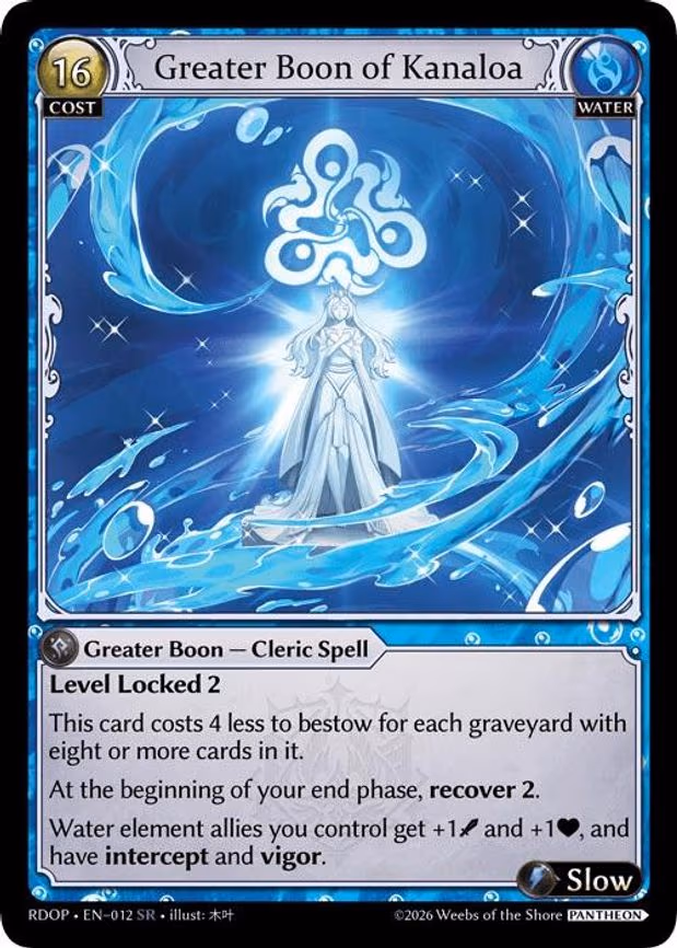 Greater Boon of Kanaloa - Super Rare (012)