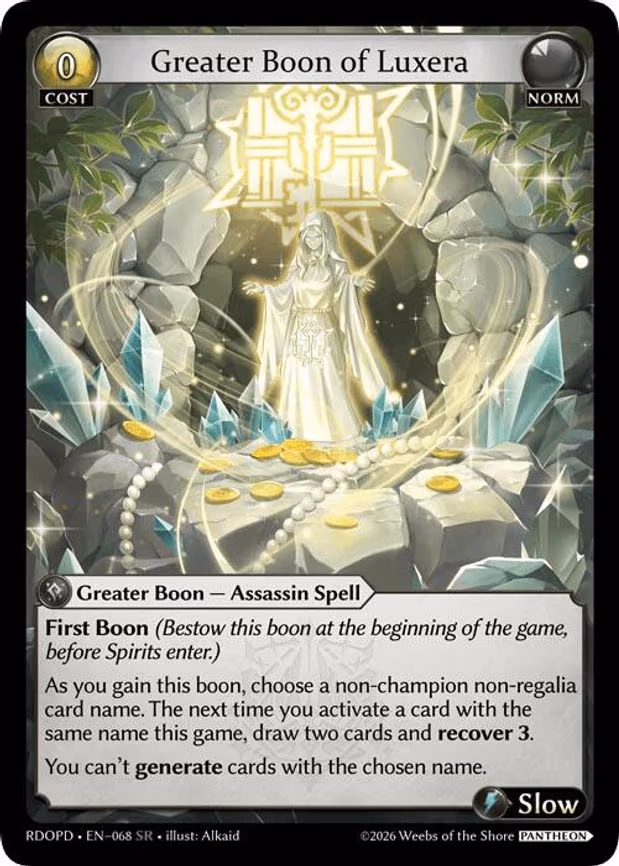 Greater Boon of Luxera - Super Rare (068)