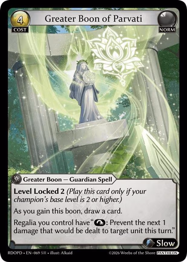 Greater Boon of Parvati - Super Rare (069)