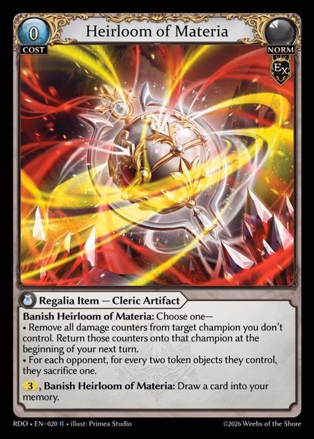 Heirloom of Materia - Rare (020)