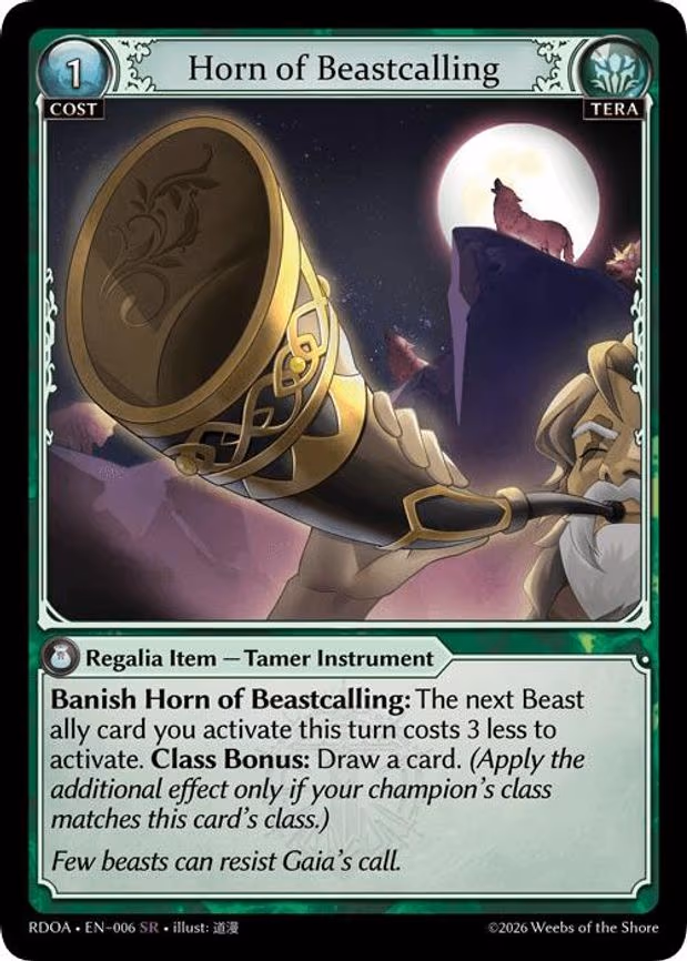 Horn of Beastcalling - Super Rare (006)
