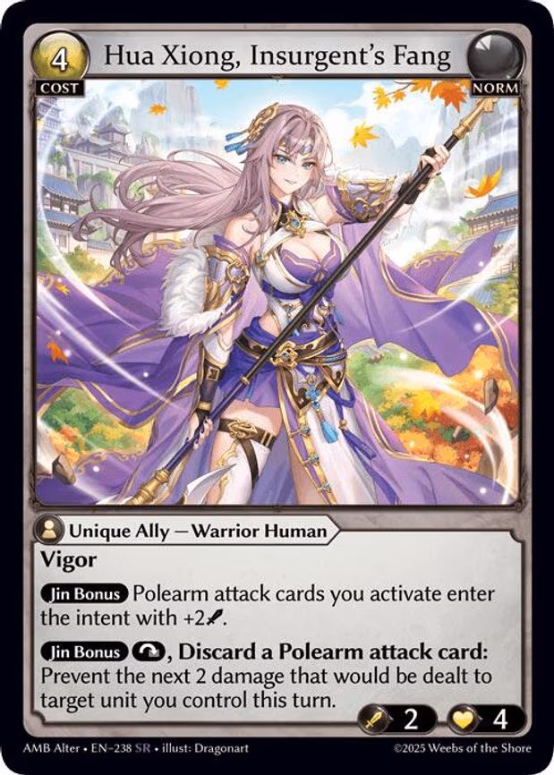 Hua Xiong, Insurgent's Fang