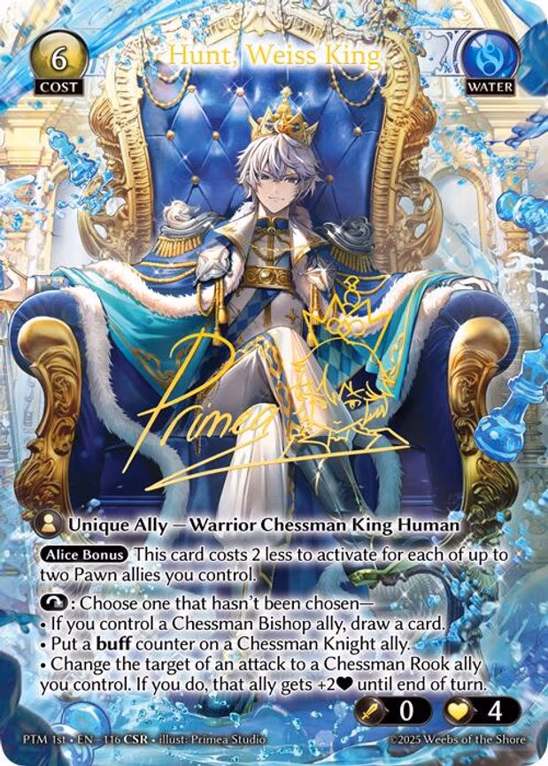 Hunt, Weiss King