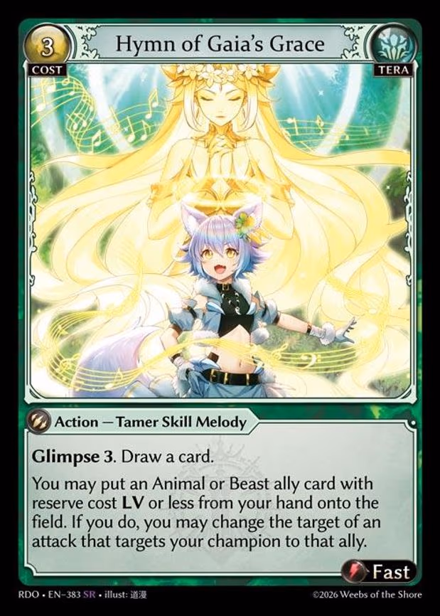 Hymn of Gaia's Grace - Super Rare (383)