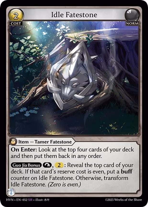 Idle Fatestone // Bolstered Boar - Super Rare (052)