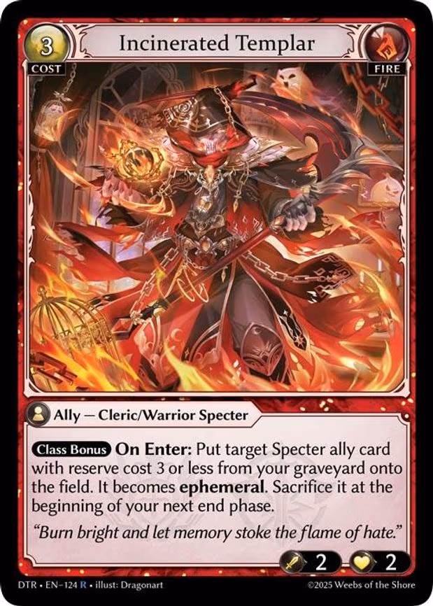 Incinerated Templar - Rare (124)