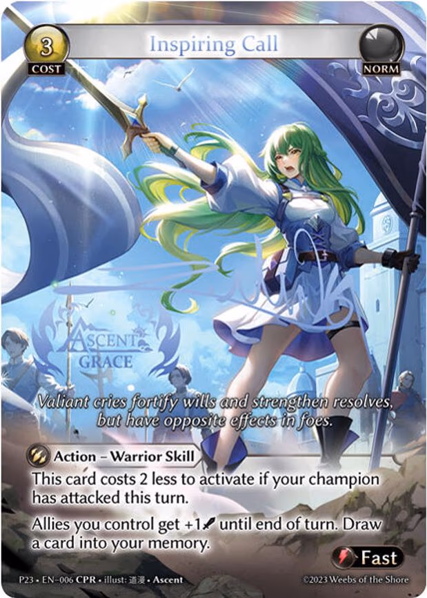 Inspiring Call (Ascent Grace) - Collector Promo (006)