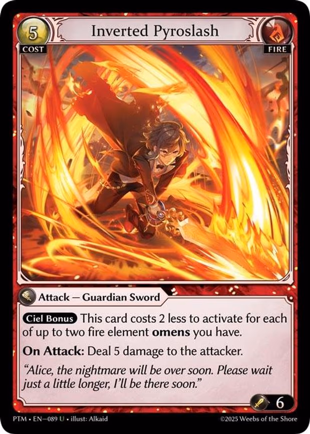 Inverted Pyroslash - Uncommon (089)