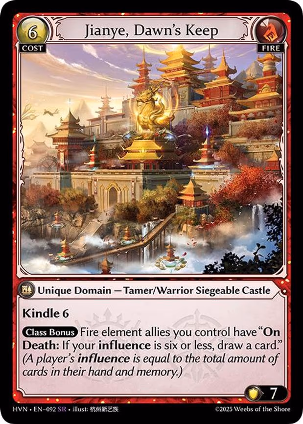 Jianye, Dawn's Keep - Super Rare (092)