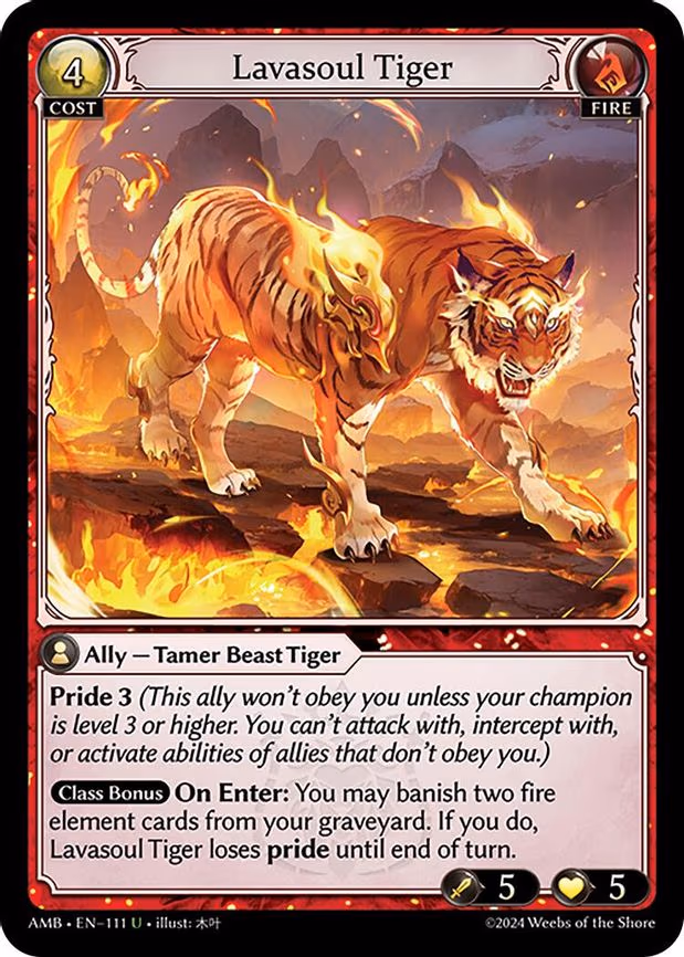 Lavasoul Tiger - Uncommon (111)