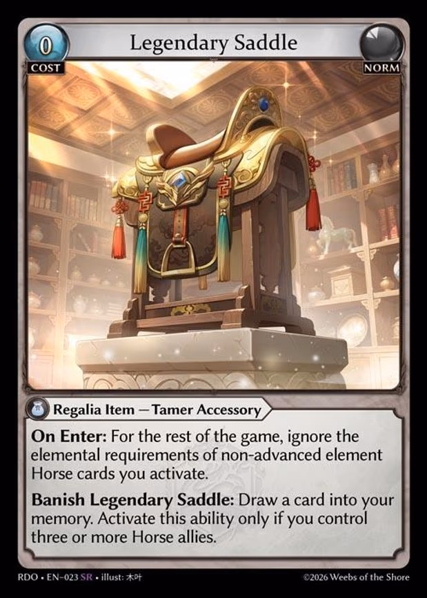 Legendary Saddle - Super Rare (023)