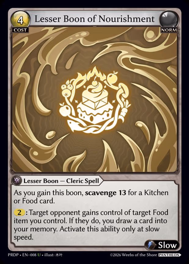 Lesser Boon of Nourishment - Uncommon (008)