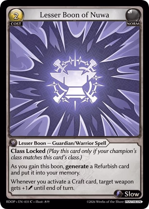Lesser Boon of Nuwa - Common (031)