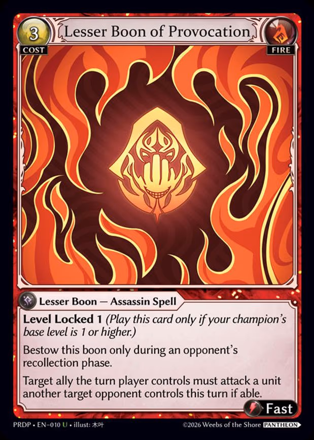 Lesser Boon of Provocation - Uncommon (010)