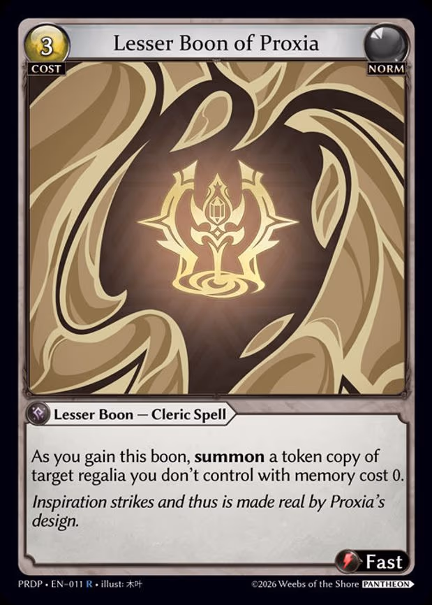 Lesser Boon of Proxia - Rare (011)