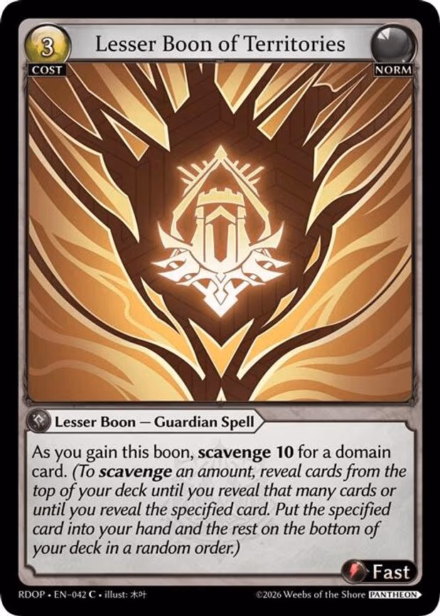 Lesser Boon of Territories - Common (042)