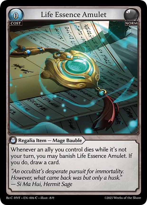 Life Essence Amulet